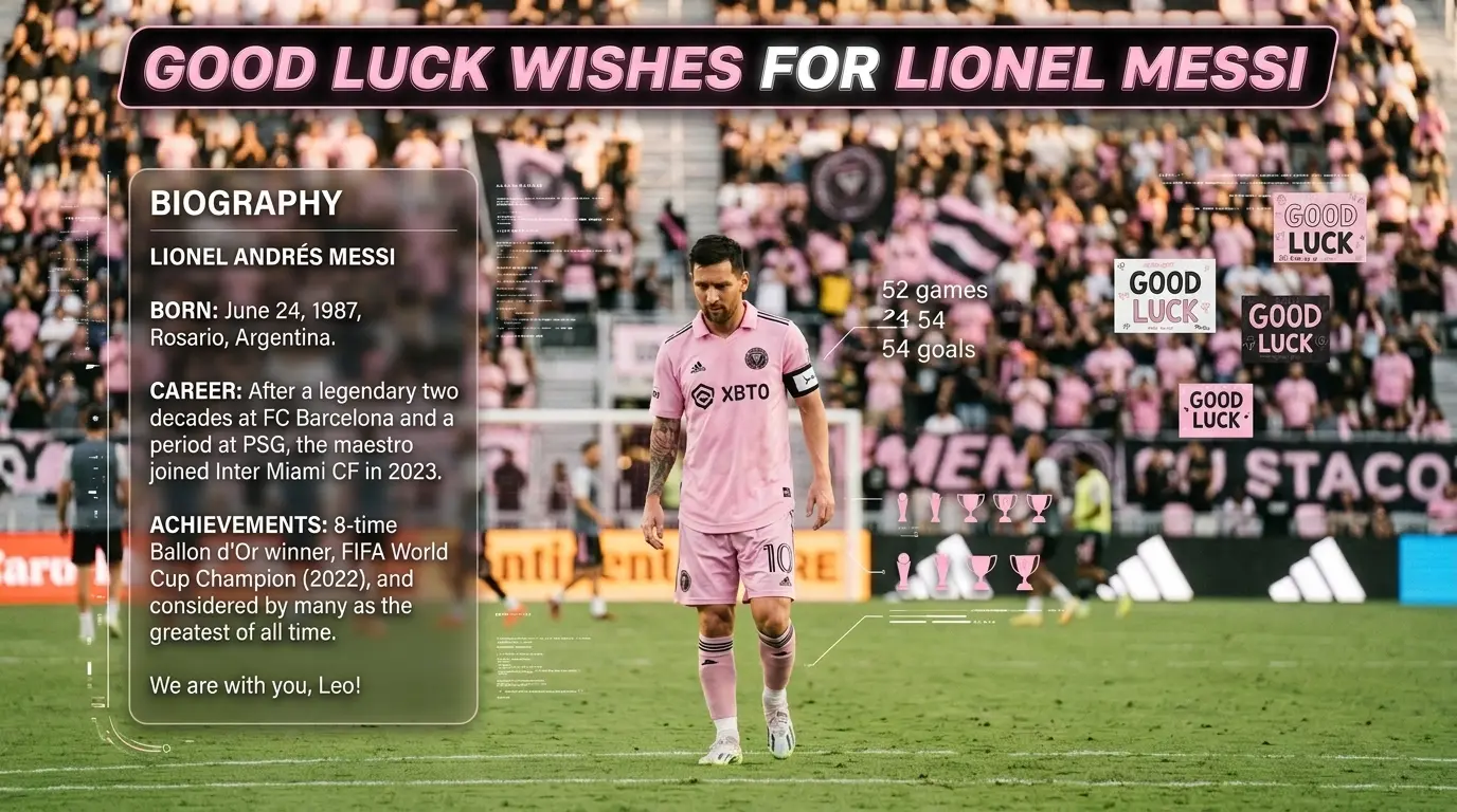 Good Luck Wishes for Lionel Messi