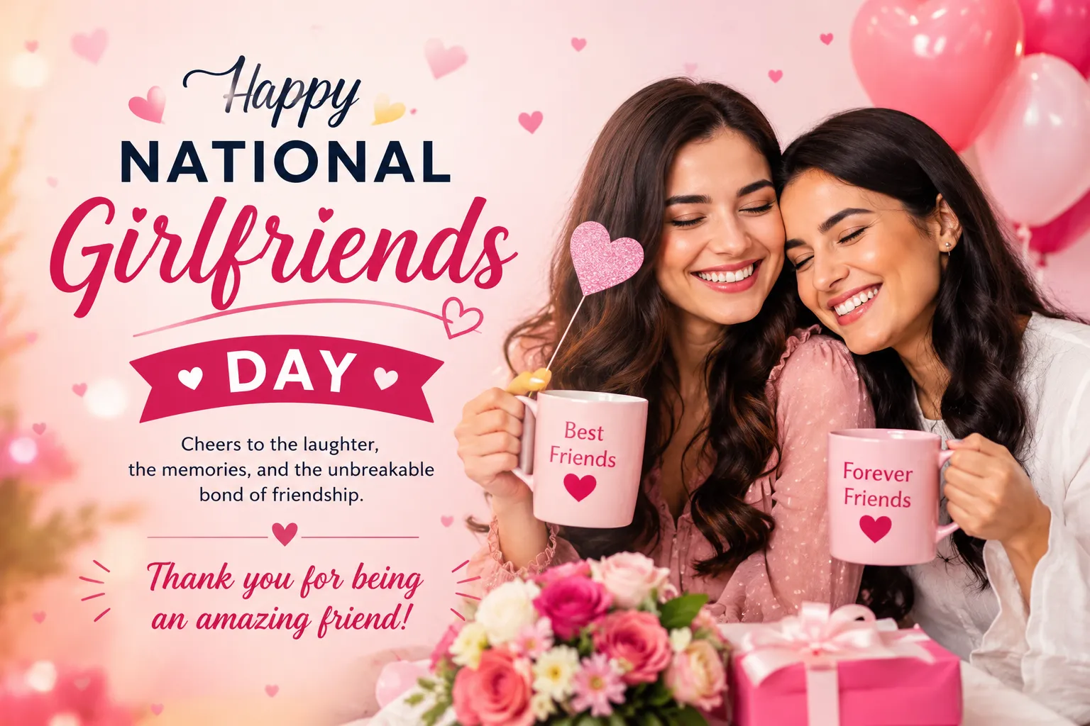 National Girlfriends Day Wishes