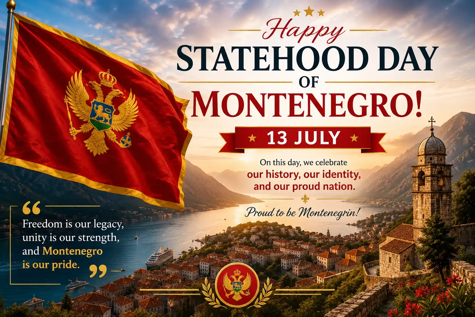 Wishes For Statehood Day Montenegro